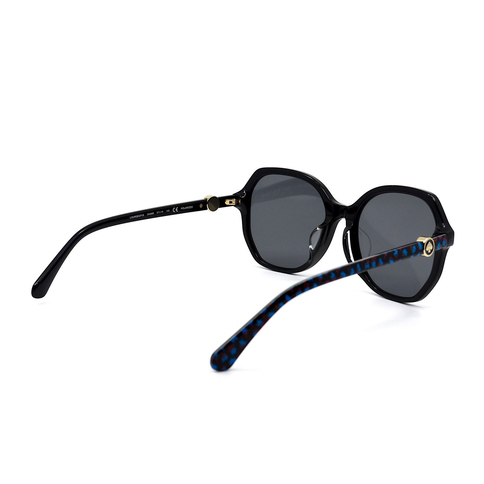 Kate Spade KATE SPADE LOURDES/F/S 3H2 BLACK GREY POLARIZED SUNGLASSES Size ONE SIZE - 8 Thumbnail