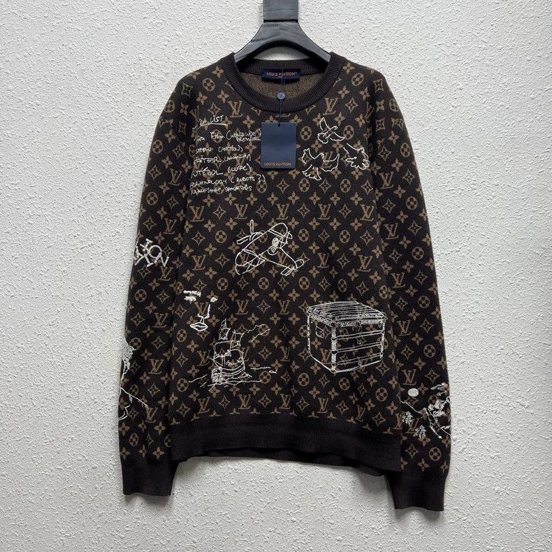 Louis Vuitton LOUIS VUITTON Monogram monogram logo doodle embroidery pres Size US XL / EU 56 / 4 - 1 Thumbnail