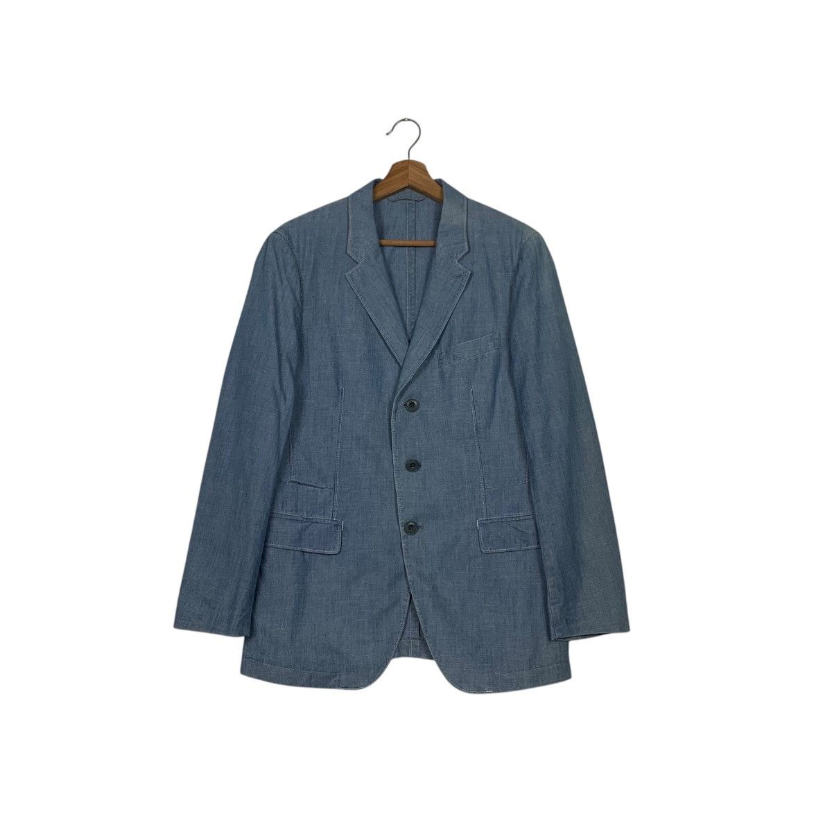 Lemaire × Uniqlo UNIQLO and LEMAIRE Jeans Blazer Suit Jacket #2335-C104 Size US S / EU 44-46 / 1 - 1 Thumbnail