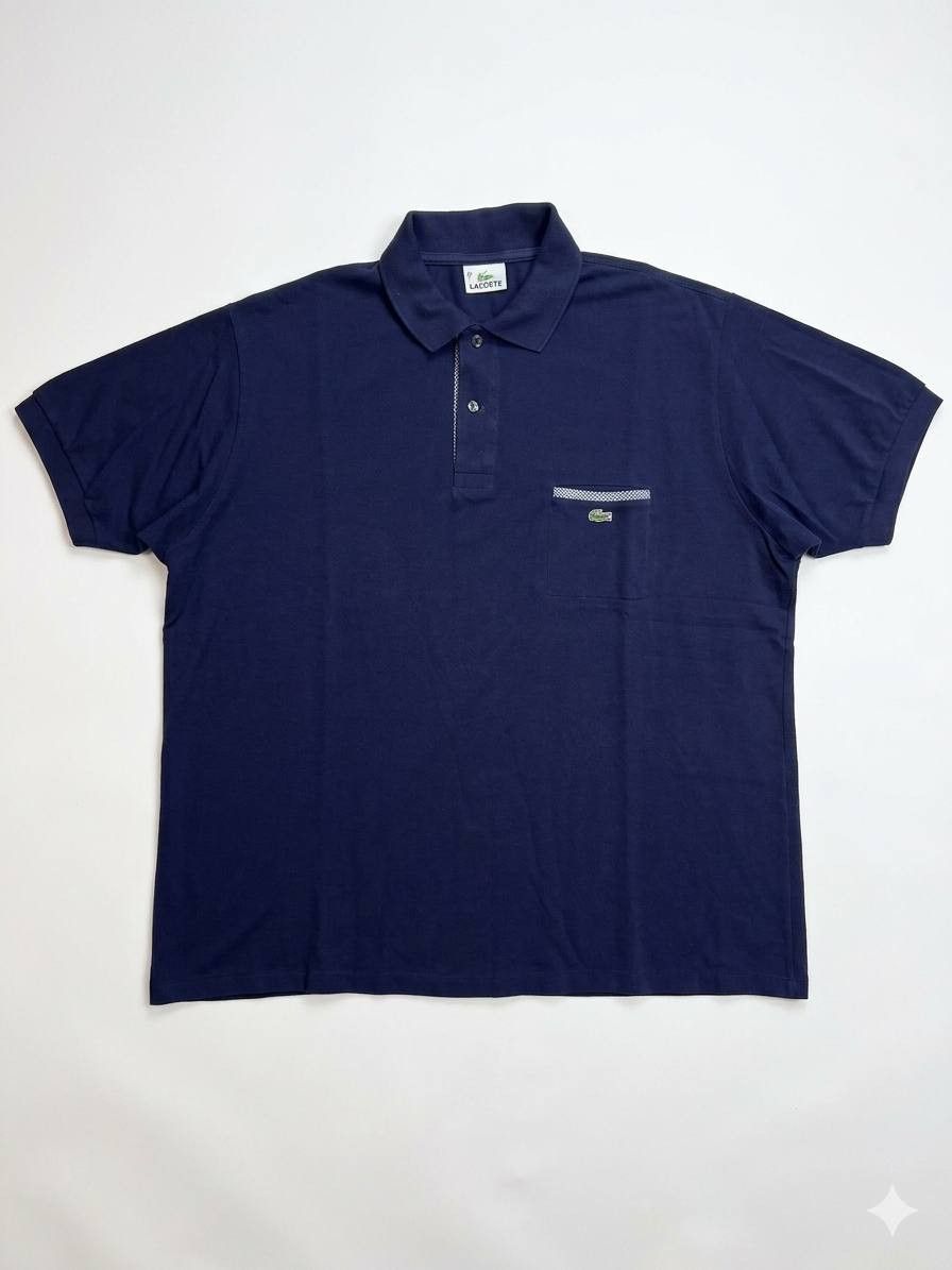 Lacoste Vintage Lacoste Navy Polo Size 7 XL • Devanlay Tag • Pocket Size US XL / EU 56 / 4 - 1 Thumbnail