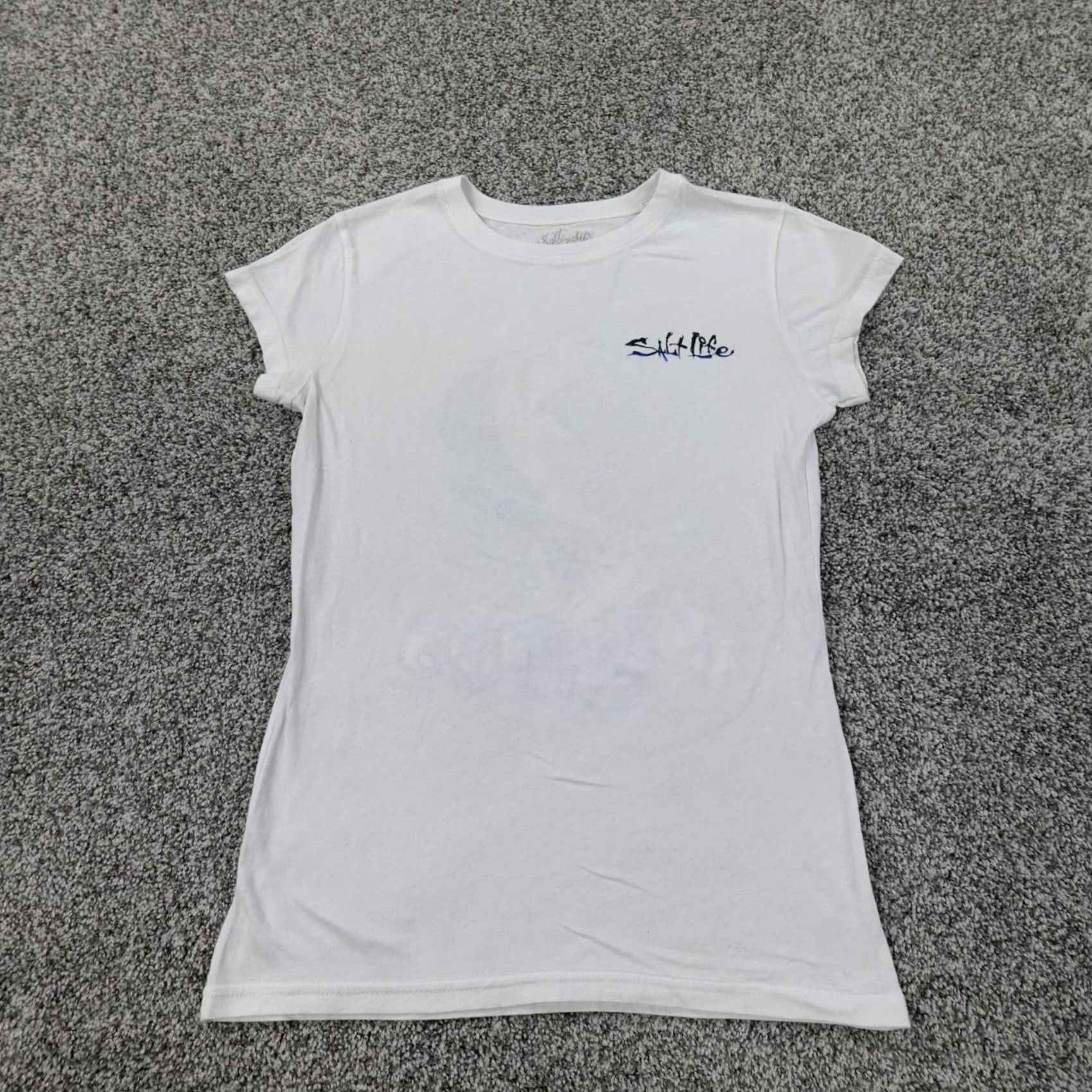 Vintage Salt Life Shirt Women Small White Flying Fish Sailfish Marlin Swordfish Outdoor Marine Animals T-Shirt Womens Size S / US 4 / IT 40 - 5 Thumbnail