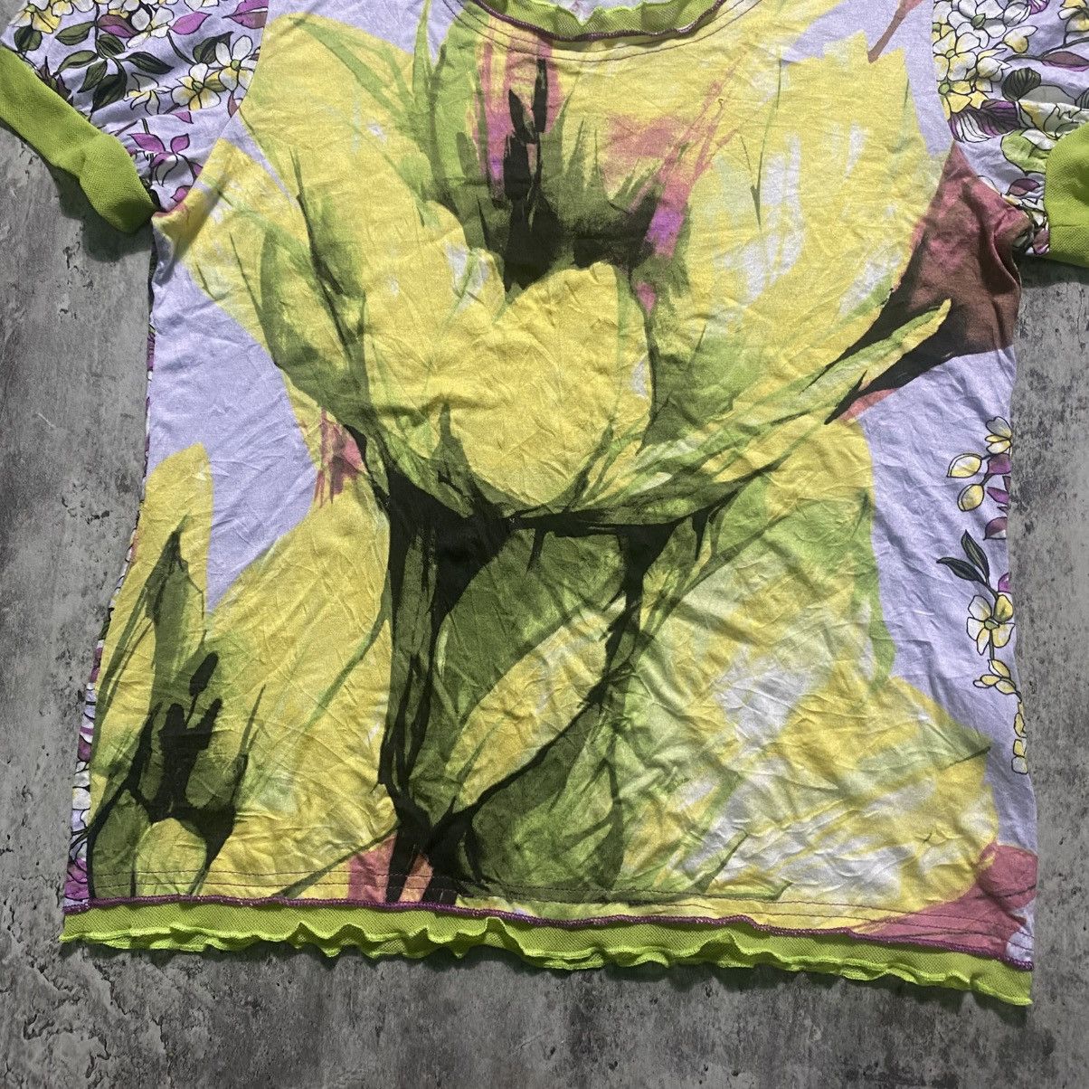 Other Settimana Italy Designer Flower All Overprint Shirt Size L / US 10 / IT 46 - 4 Thumbnail