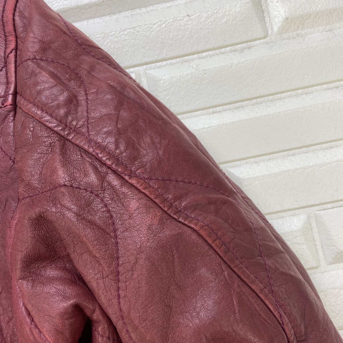 Avirex Avirex Varsity Sheepskin Leather Biker Jacket Size US S / EU 44-46 / 1 - 13 Thumbnail