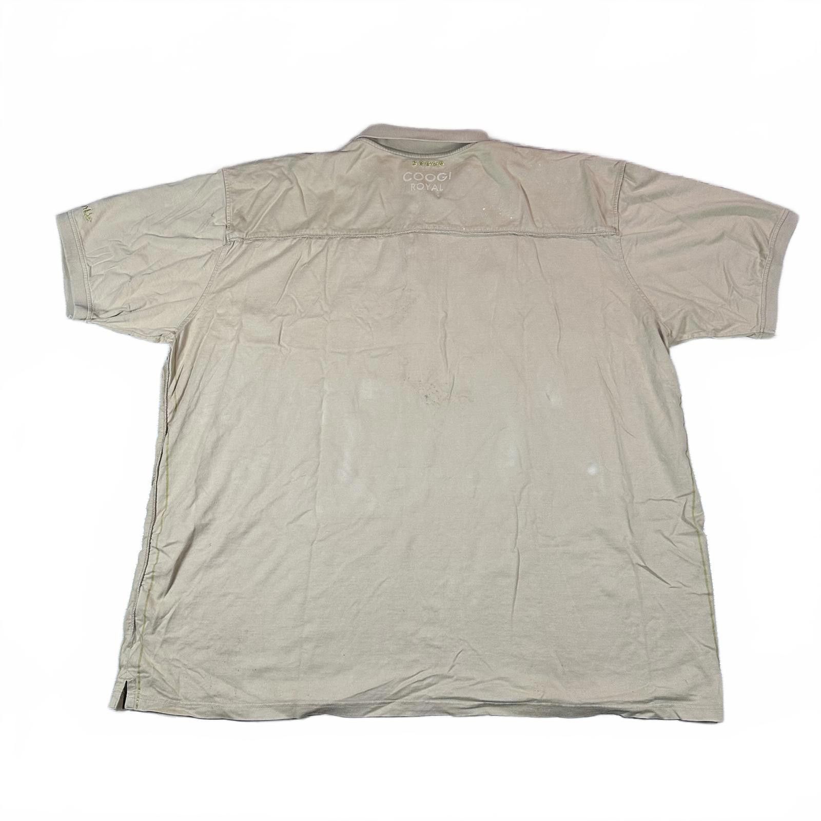 Coogi Coogi Mens Polo Shirt Beige Embroidered Vintage Size US XXL / EU 58 / 5 - 2 Thumbnail