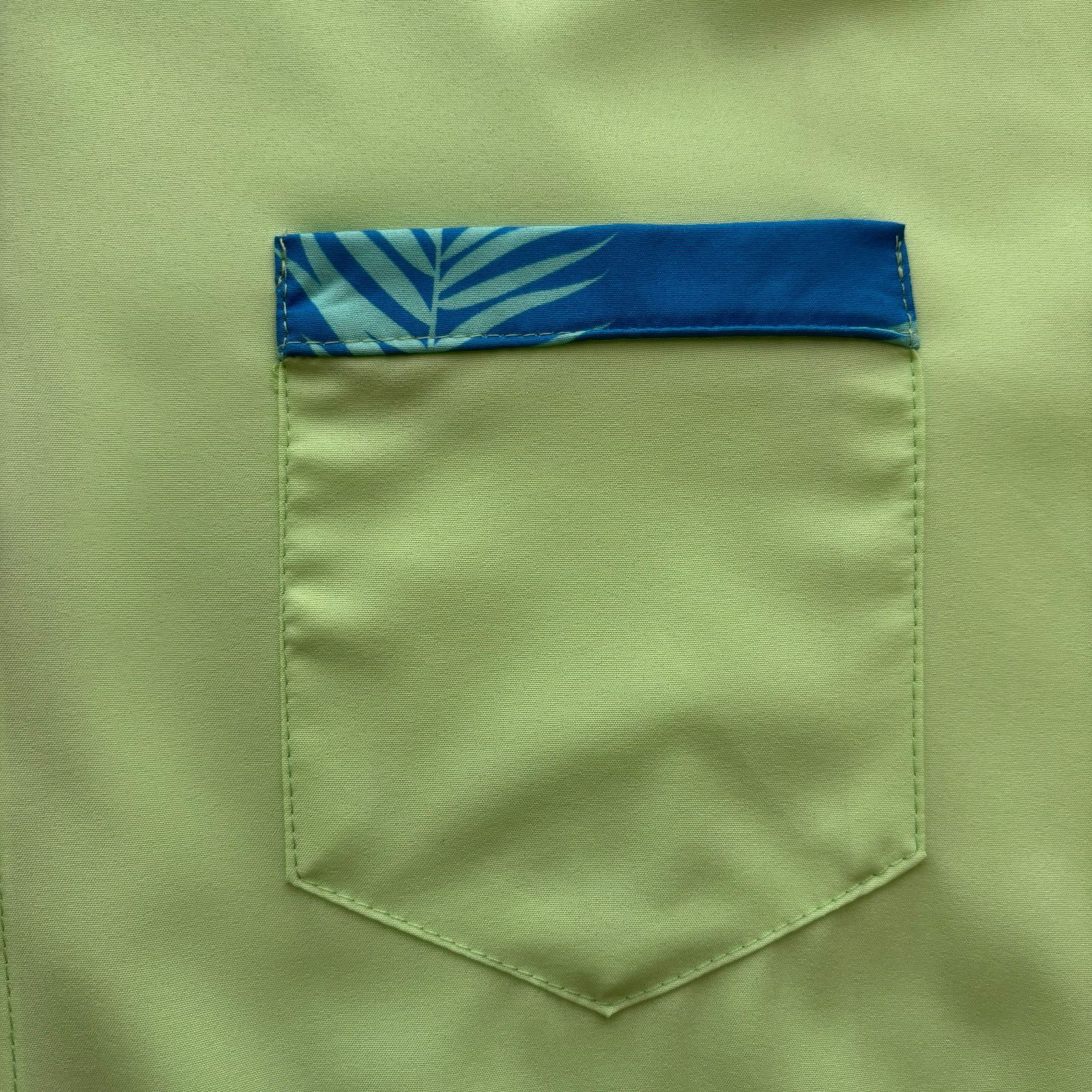 Other Men’s XL Lime Green & Blue Tropical Polyester Shirt Size US XL / EU 56 / 4 - 5 Thumbnail