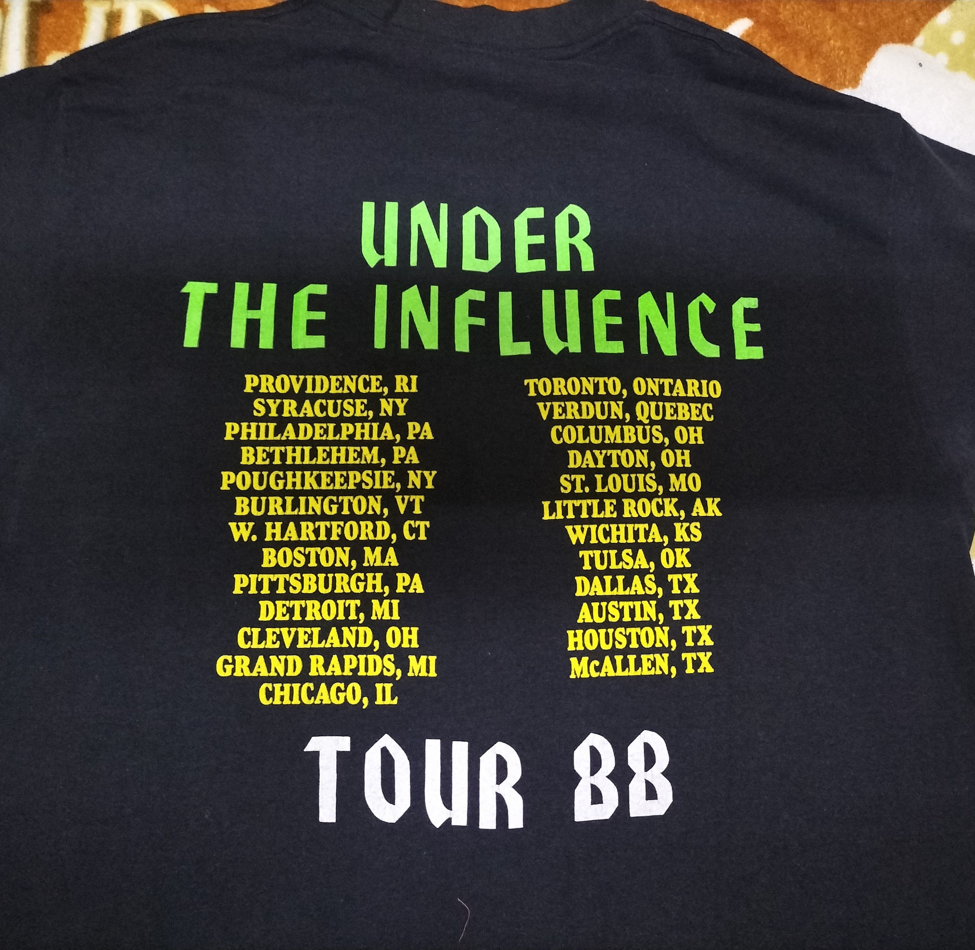 Band Tees Vintage Overkill under the influence tour 1988 Size US M / EU 48-50 / 2 - 4 Thumbnail