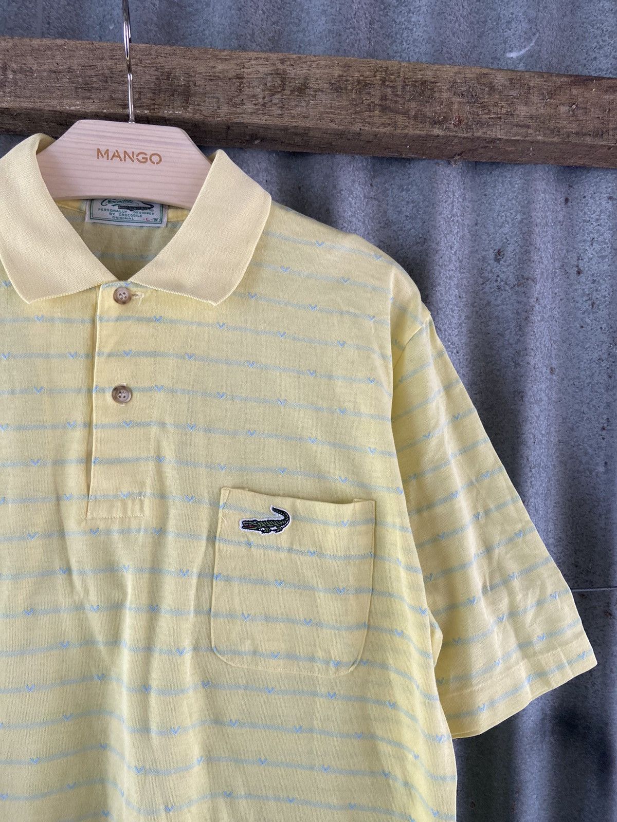 Vintage 70s CROCODILE POLO SHIRT Size US M / EU 48-50 / 2 - 2 Thumbnail