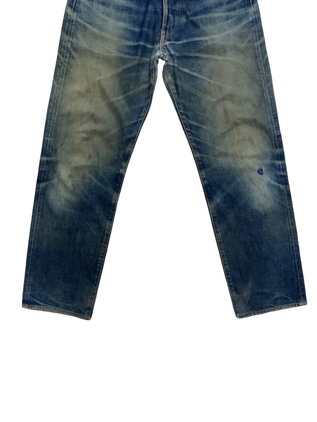 DENIM TEARS × Evisu × Who Decides War Vintage Evis ButtonFly Buckle Waist Jeans Size US 30 / EU 46 - 5 Thumbnail