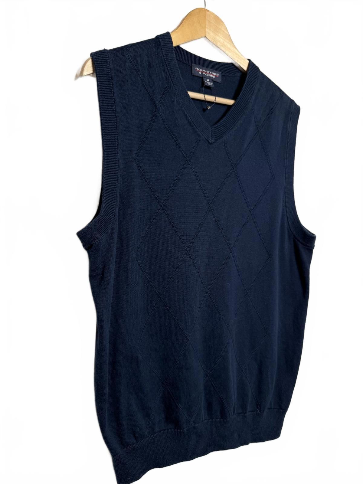 Dockers Navy Blue V-Neck Knit Sweater Vest Size US M / EU 48-50 / 2 - 2 Thumbnail