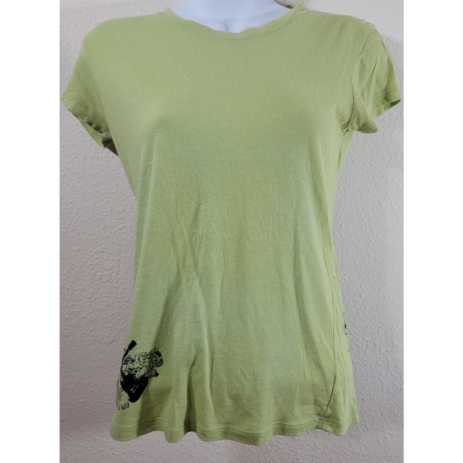 Other Truck Lime Green Distressed Graphic T Shirt Top Large Soft Size L / US 10 / IT 46 - 1 Thumbnail