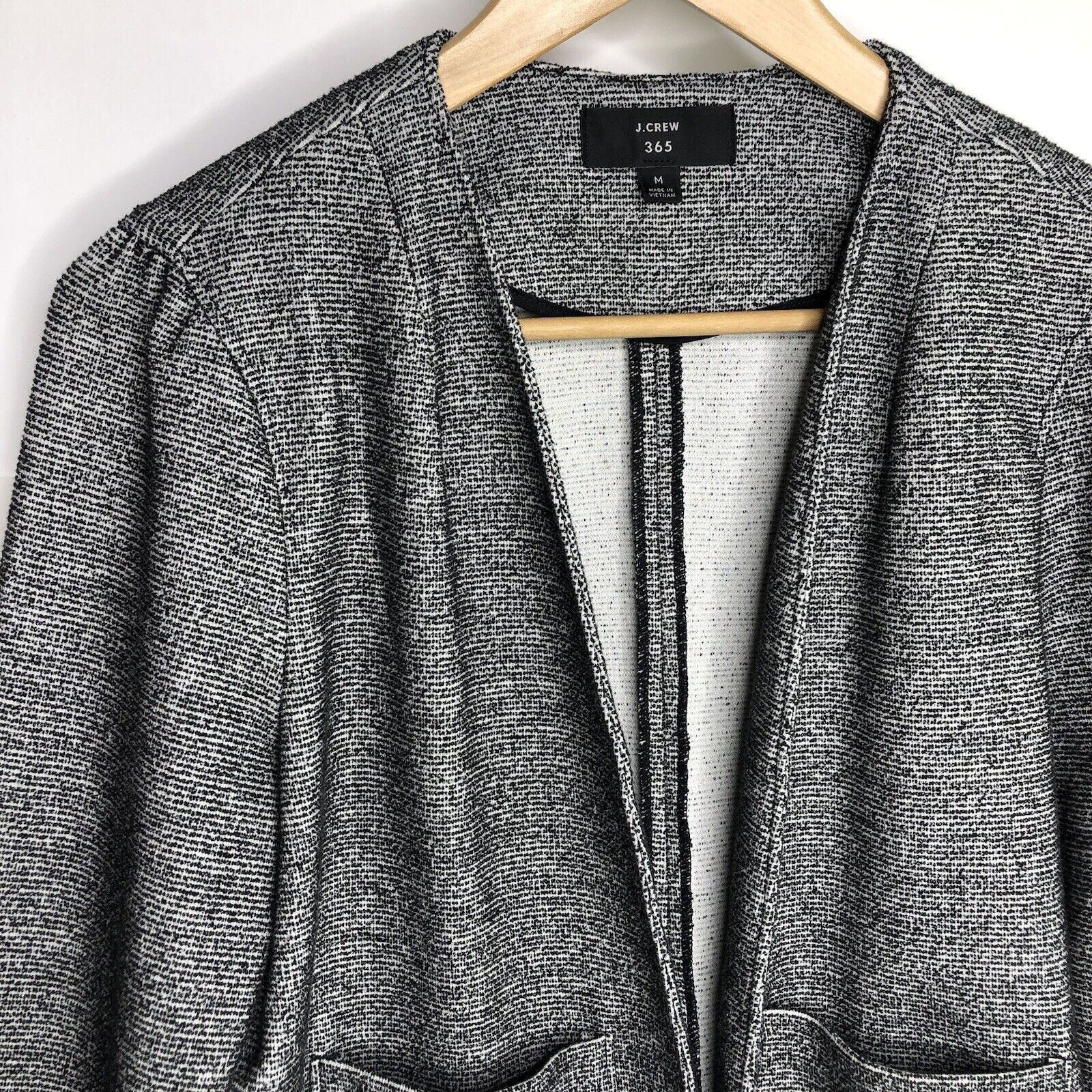 J.Crew J.Crew 365 Boucle Blazer Grey Womens Jacket Top Size M Size M / US 6-8 / IT 42-44 - 3 Thumbnail