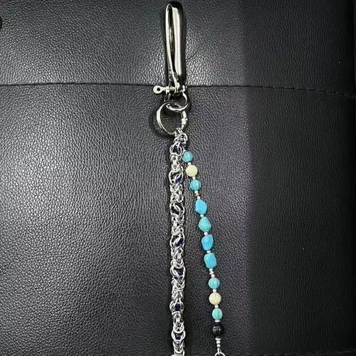 VIBE Original Trendy Cracked Stone Bead Punk Style Pants Chain Size ONE SIZE - 3 Thumbnail
