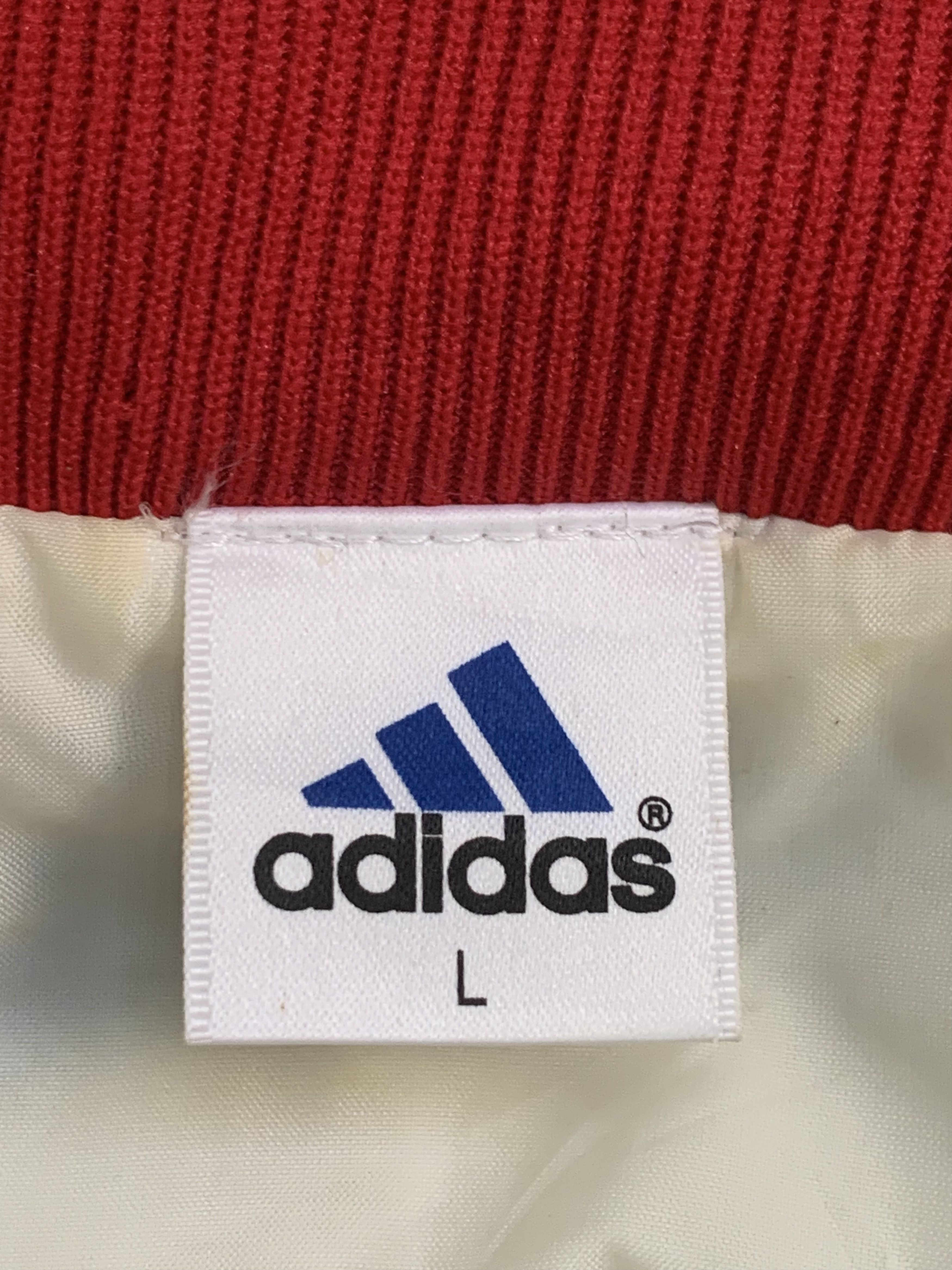 Adidas × Descente Rare Design Vintage Adidas France Striped Zipper Jackets Size US L / EU 52-54 / 3 - 4 Thumbnail