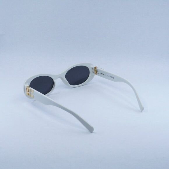 Miu Miu 🕶️ New Miu Miu MU06ZS 1425S0 Sunglasses - White Ivory Frame Size ONE SIZE - 4 Thumbnail