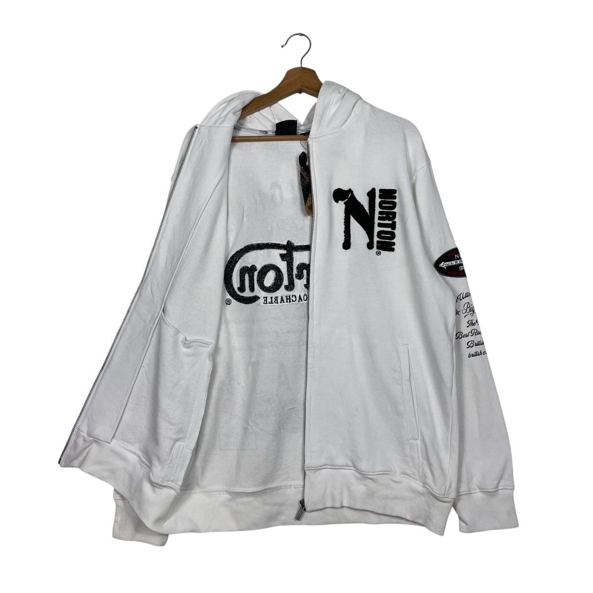 Norton Norton Big Logo Zipper Hoodie Size US L / EU 52-54 / 3 - 14 Thumbnail