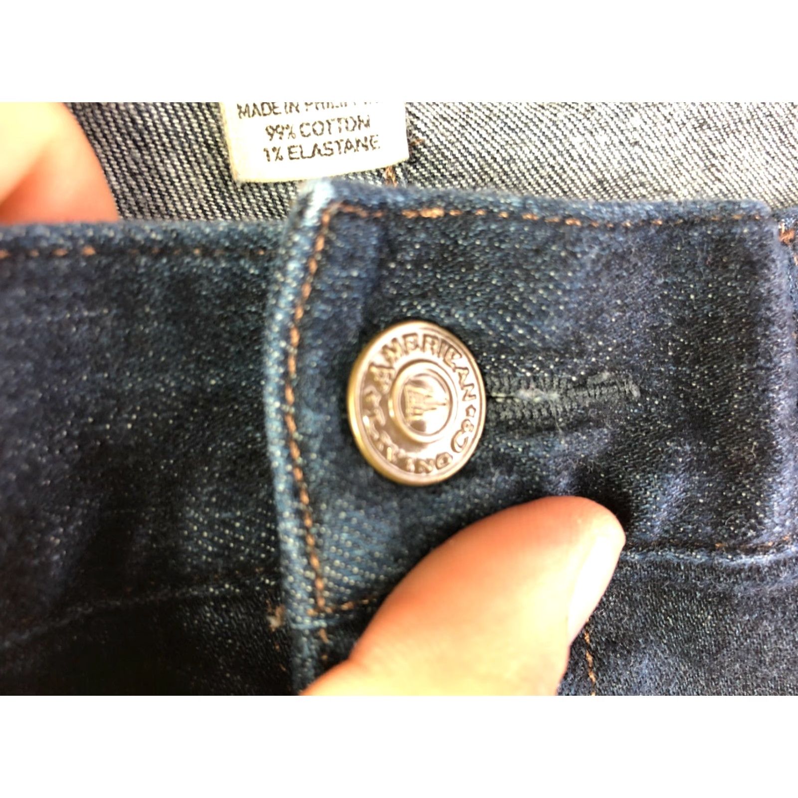 Vintage American Living Revere Slim Leg Jeans Womens Size 14 35x30 Measured Blue Size 36" / US 14 / IT 50 - 6 Thumbnail