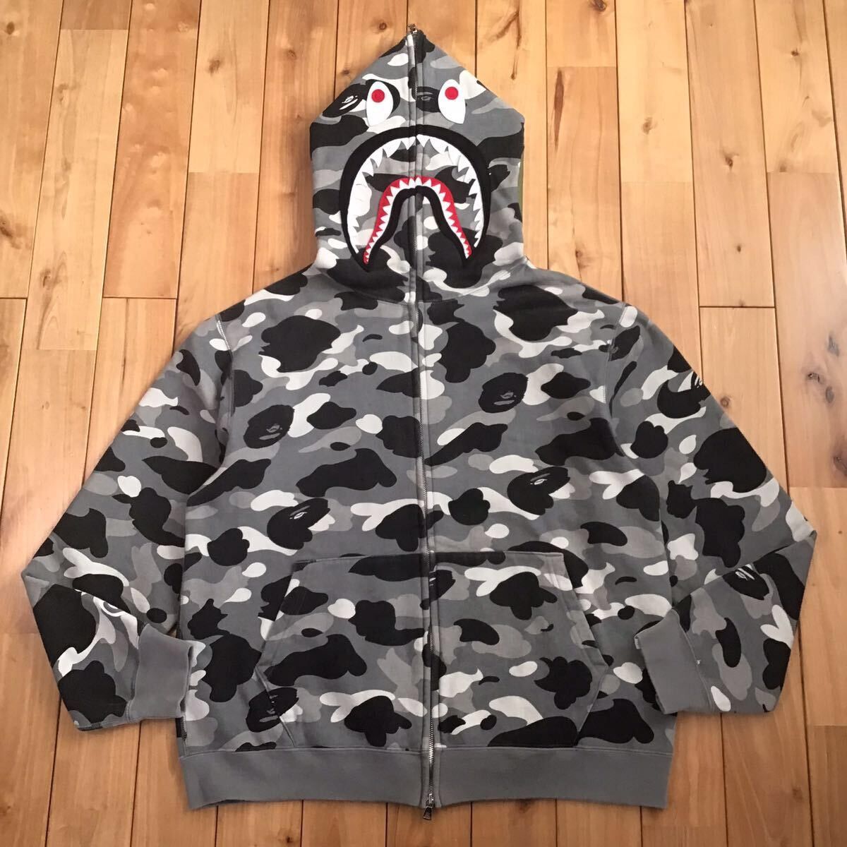 Bape × Nigo 🔥NFS limited🔥 BAPE camo shark full zip hoodie a bathing ape Size US M / EU 48-50 / 2 - 1 Thumbnail