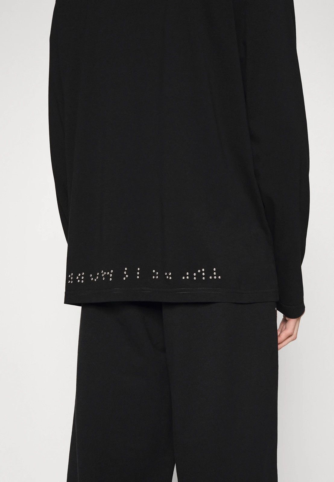 Maison Margiela !DS! SS22 Maison Margiela Studded Black Longsleeve T-Shirt Size US M / EU 48-50 / 2 - 8 Thumbnail