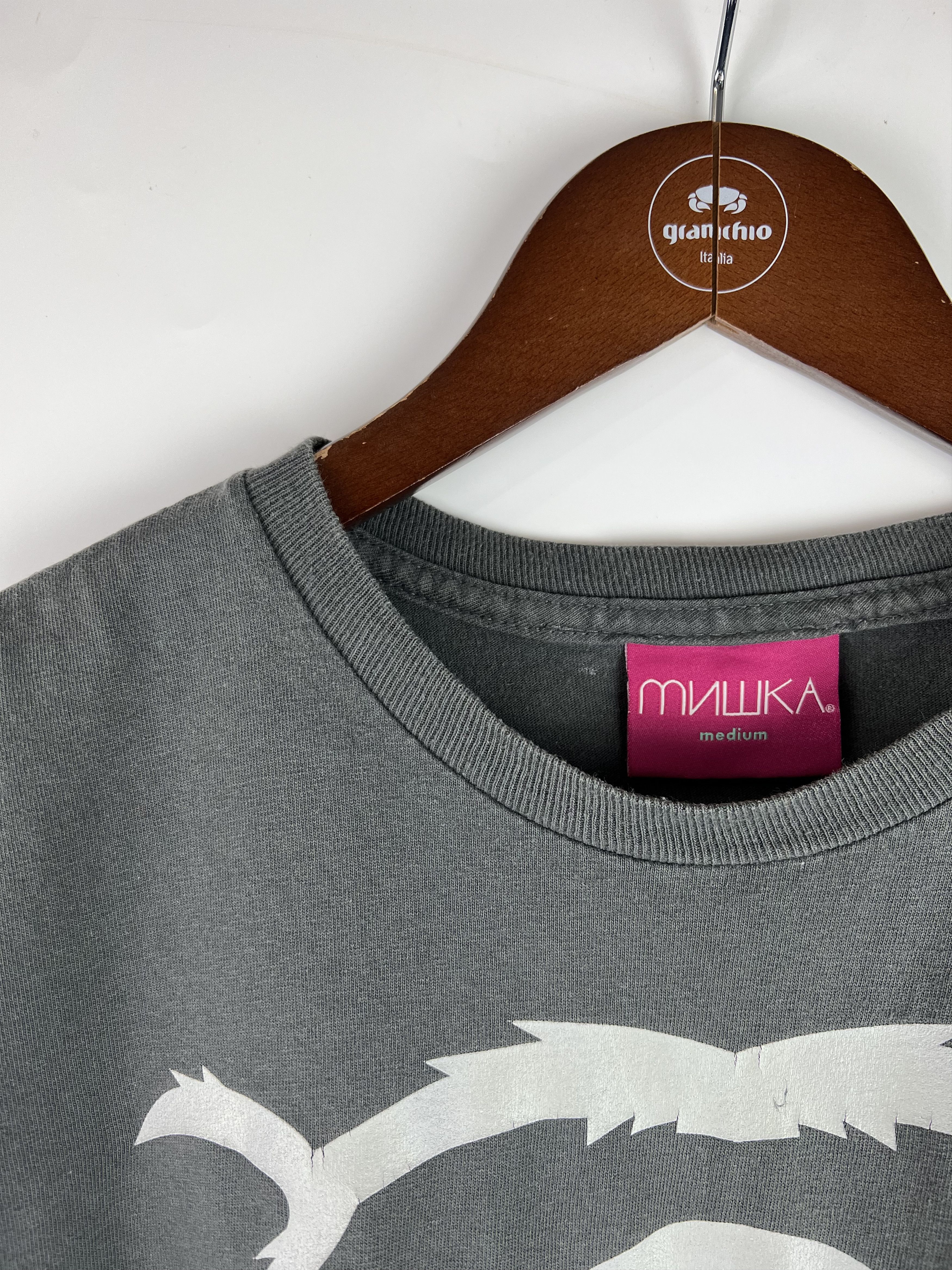 Mishka Mishka NYC Men's Gray T-Shirt Bear Logo Size M Made in USA Size US M / EU 48-50 / 2 - 4 Thumbnail
