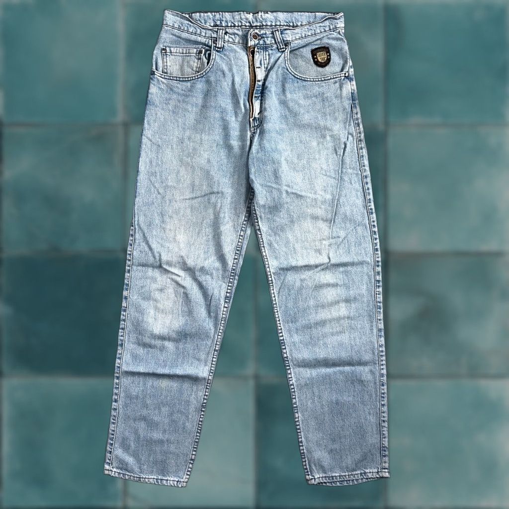 Levi's VINTAGE Levi's Silvertab Jeans Mens 33x32 40583 Blue Denim 90s Y2K USA Made Distressed 5-Pocket Straight Relaxed Size US 33 - 1 Thumbnail