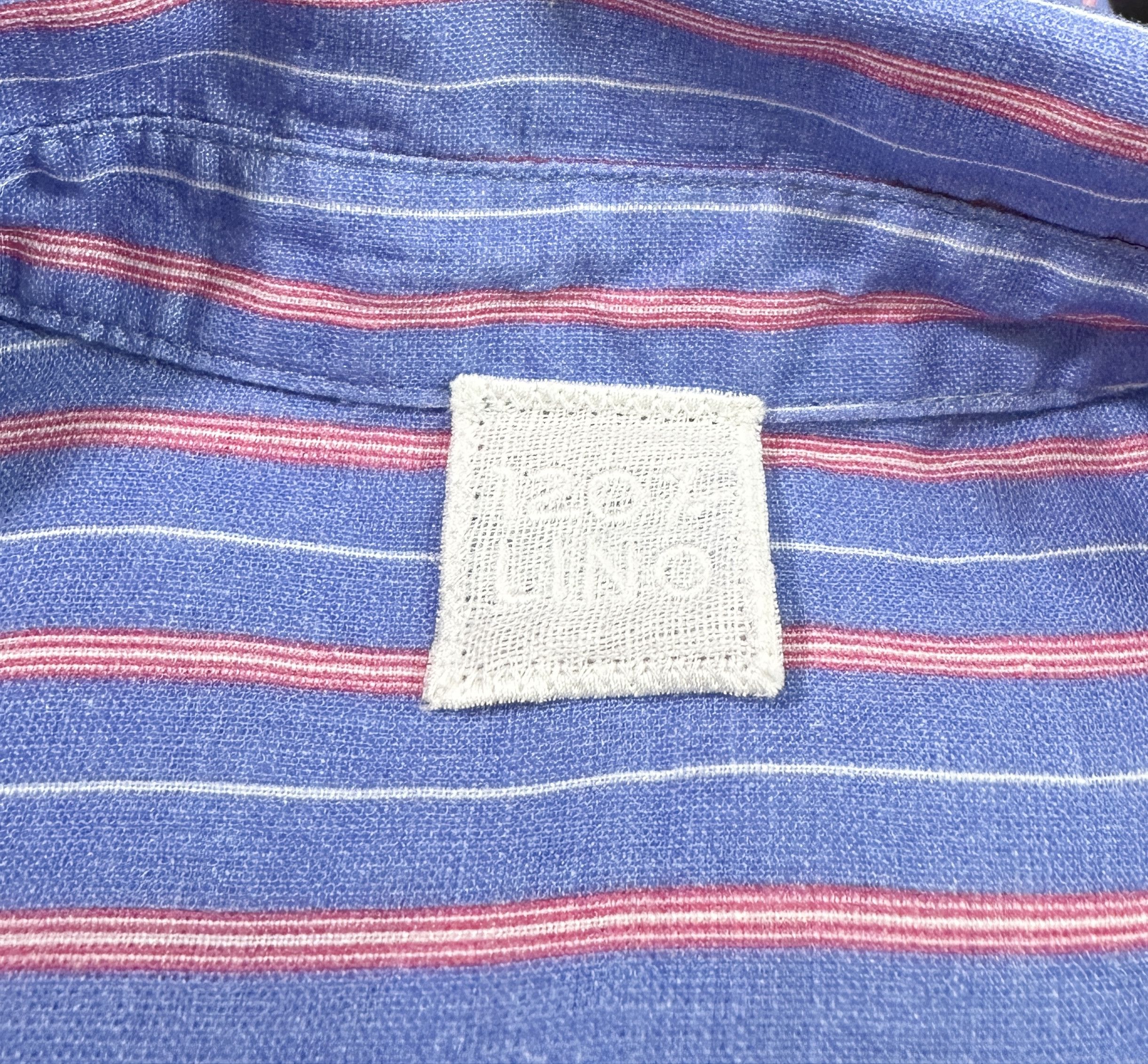 120% Lino Linen shirt striped top Size XS / US 0-2 / IT 36-38 - 9 Thumbnail
