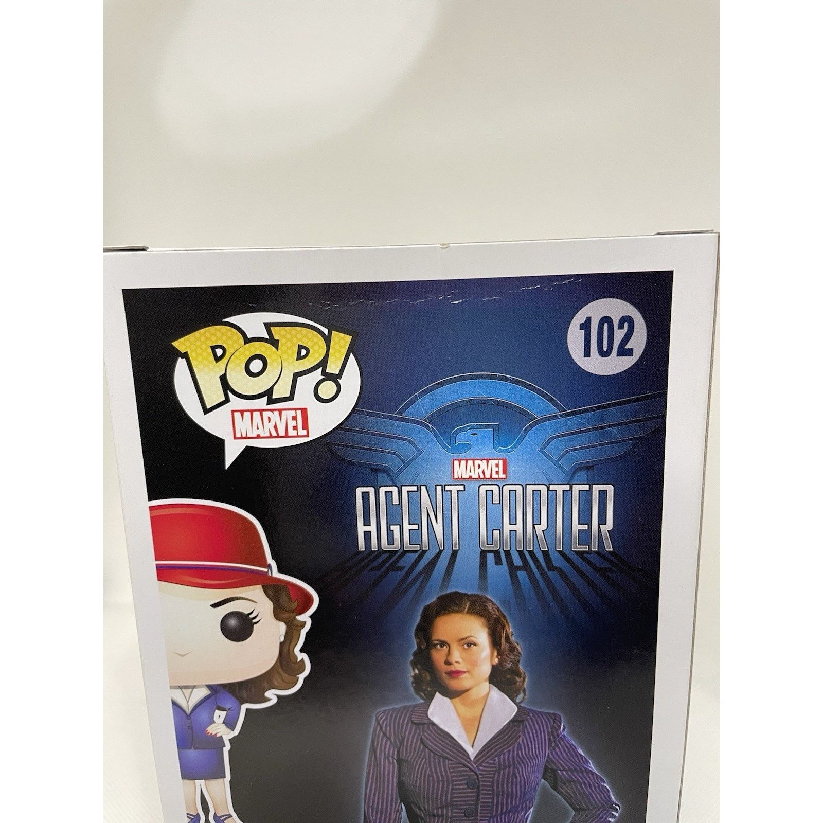 Marvel Comics Funko Pop! Agent Peggy Carter w/gold orb #102 Hot Topic Excl Size ONE SIZE - 6 Thumbnail