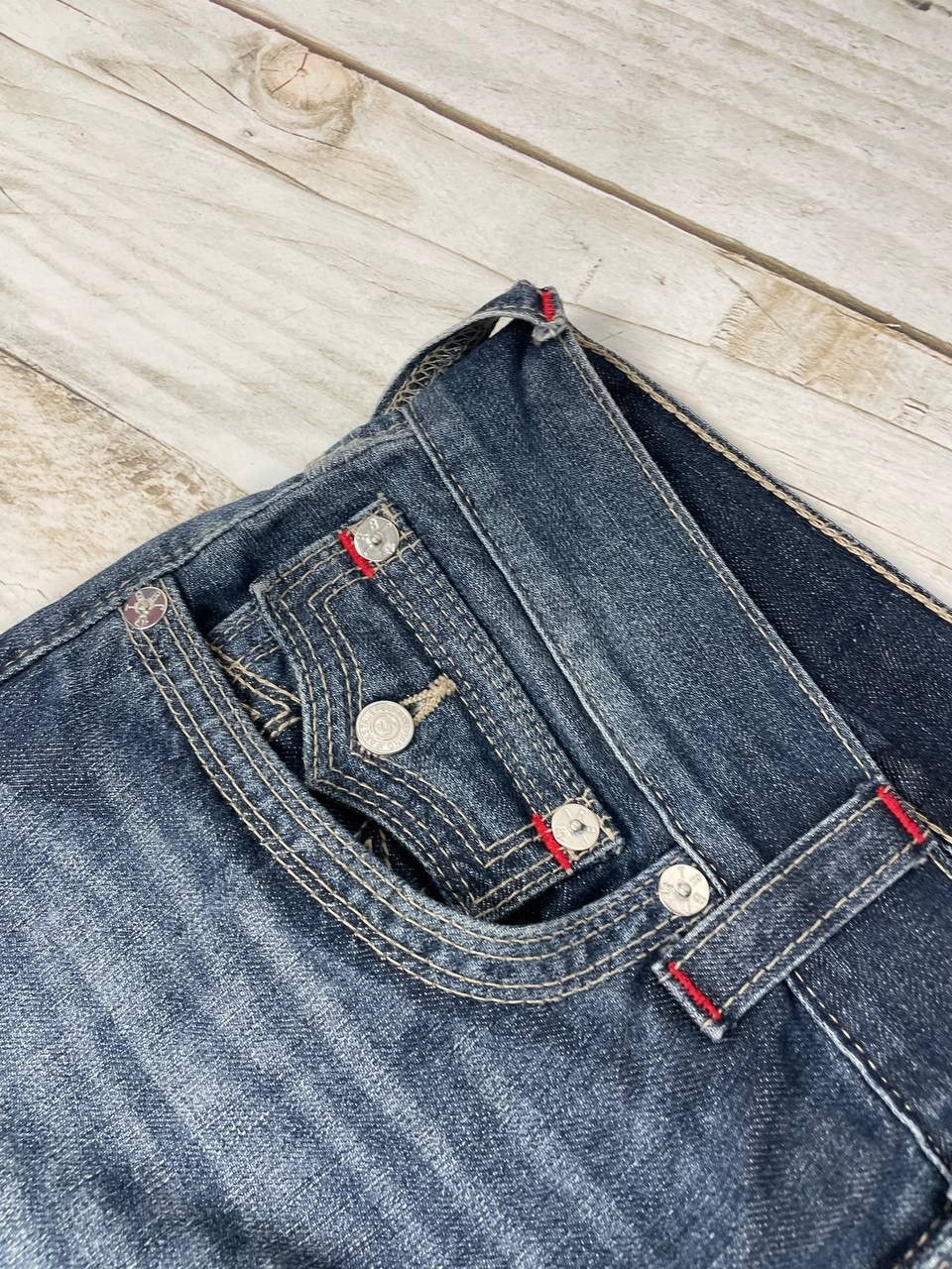 True Religion Vintage True Religion Baggy Straight Denim Jeans Japan Y2K Size US 31 - 7 Thumbnail