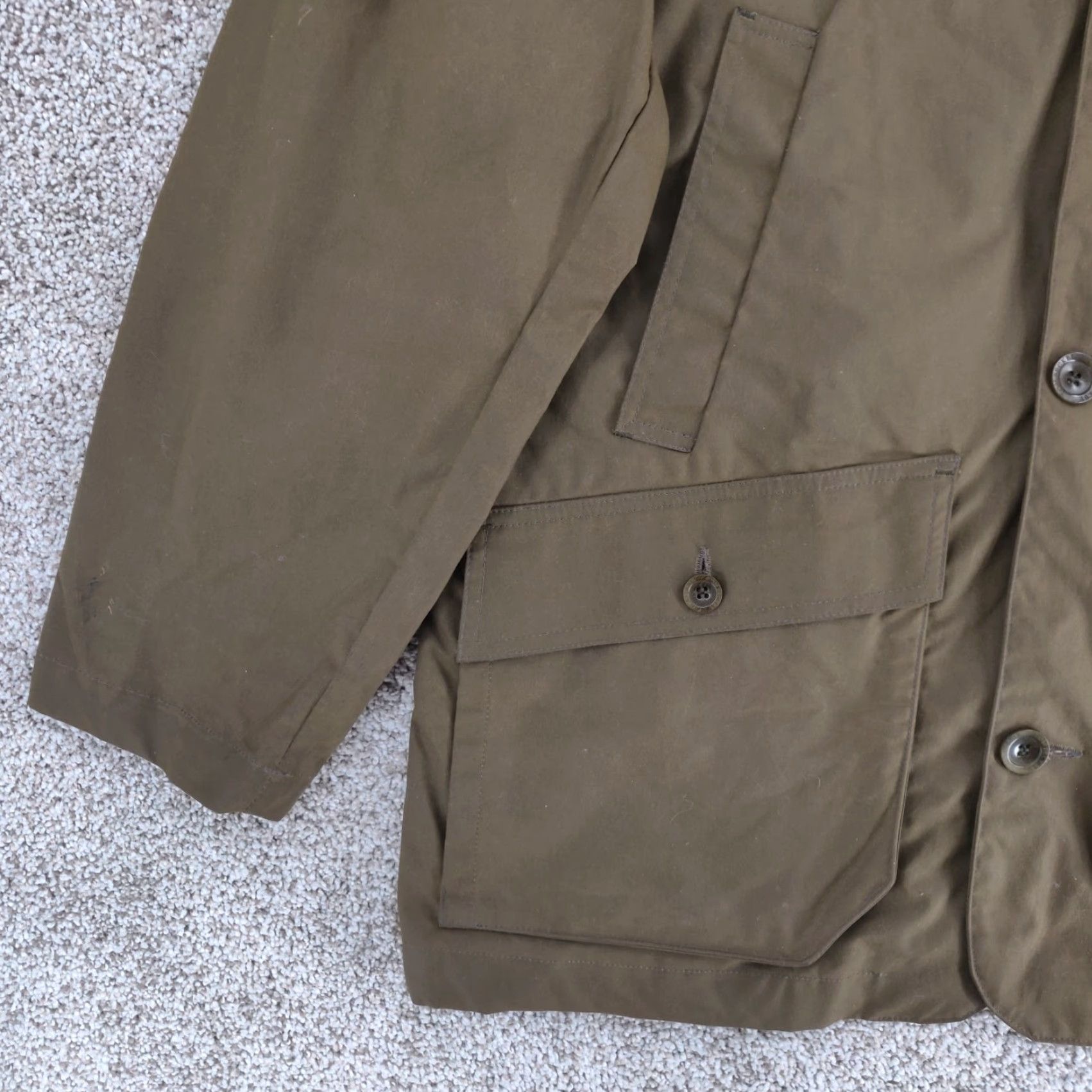 Vintage Tom Beckbe Alabama Waxed Outdoor Jacket Mens M Green Zip Snap Button Casual Size US M / EU 48-50 / 2 - 3 Thumbnail