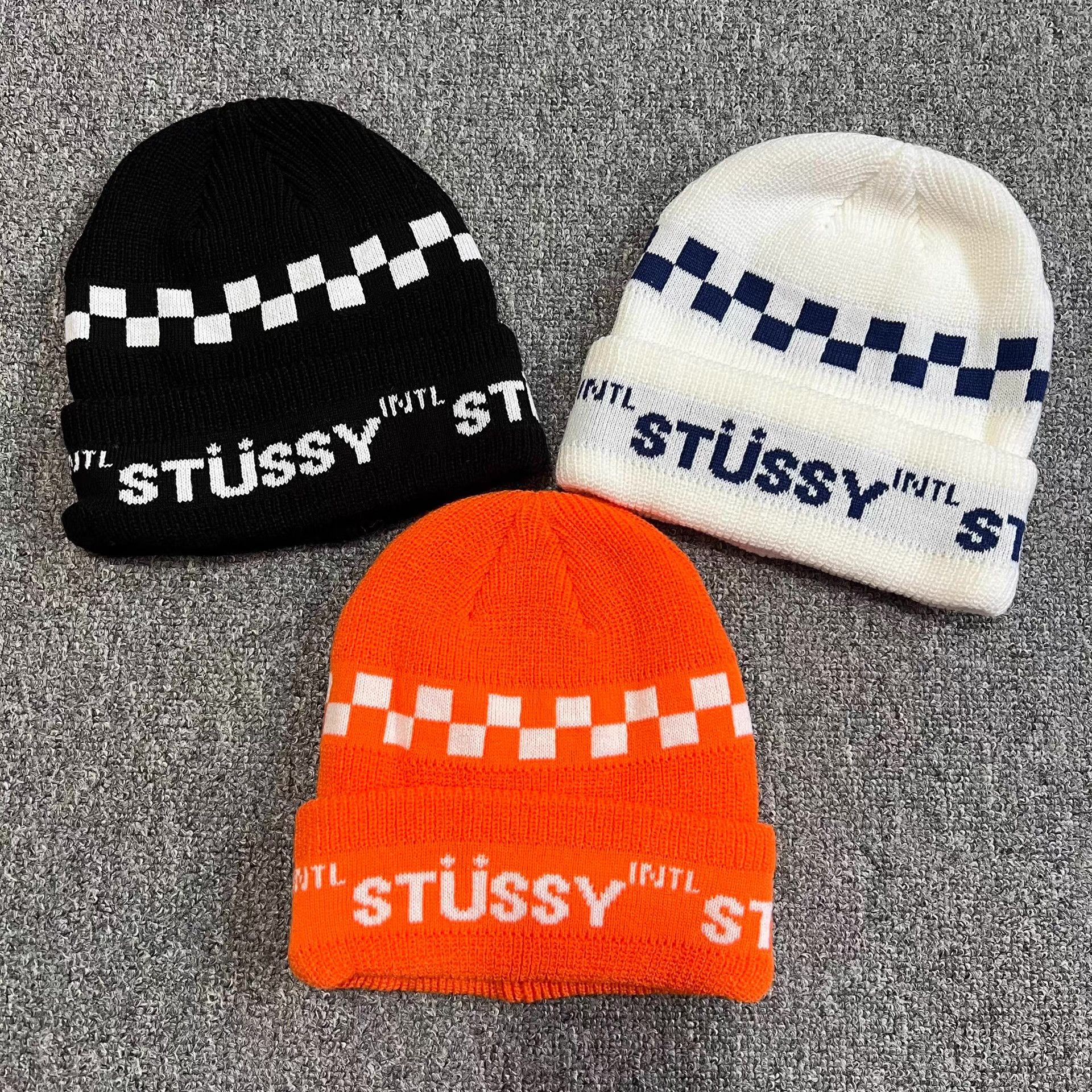 Stussy Stussy Checkerboard Logo Knit Beanie Q7 Size ONE SIZE - 1 Thumbnail