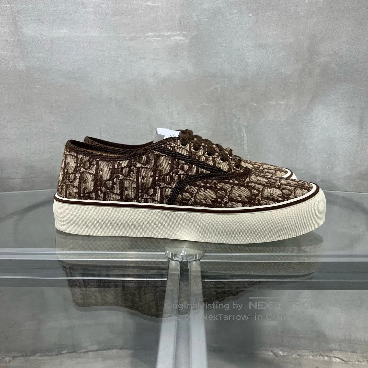 Dior Dior Saltwind Brown Old-Fashioned Low-Top Sports Shoes Size US 11 / EU 44 - 4 Thumbnail