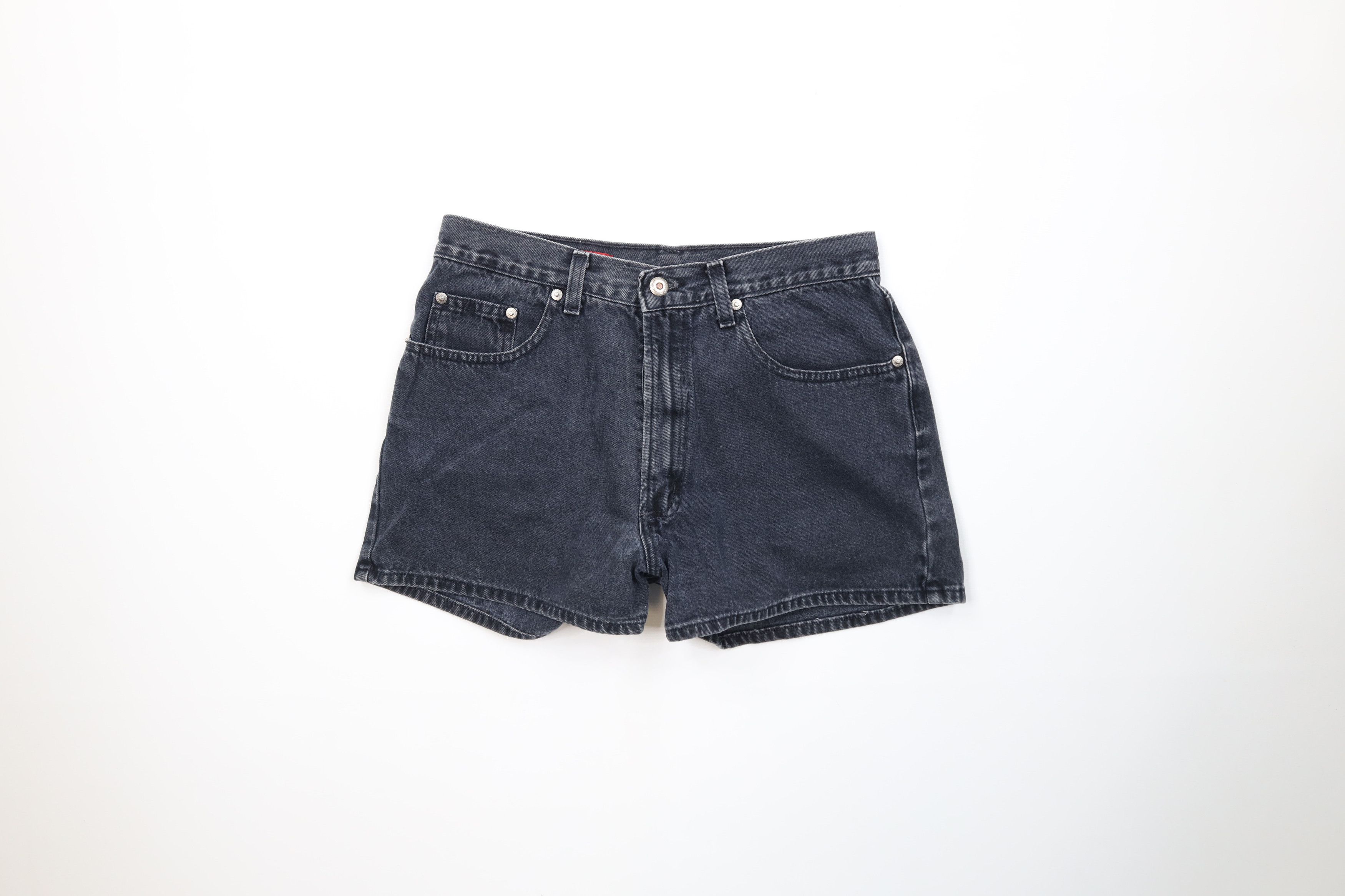 Banana Republic Vintage 90s Banana Republic Jean Shorts Jorts Black USA Size 30" / US 8 / IT 44 - 1 Thumbnail