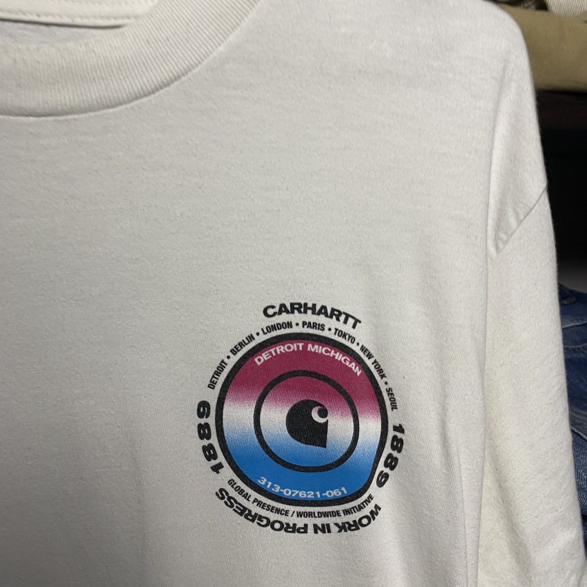 Carhartt Vintage Carhartt Wip Big graphic logo y2k opium tee size M Size US M / EU 48-50 / 2 - 7 Thumbnail