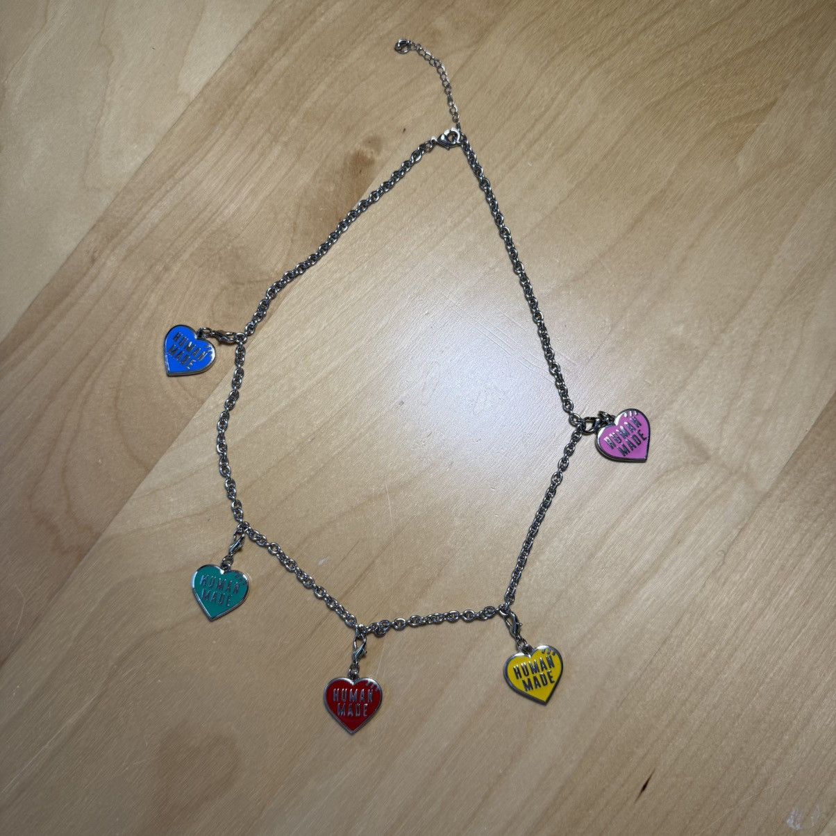 HUMAN MADE FIVE HEART NECKLACE HUMAN MADE FIVE HEART NECKLACE 