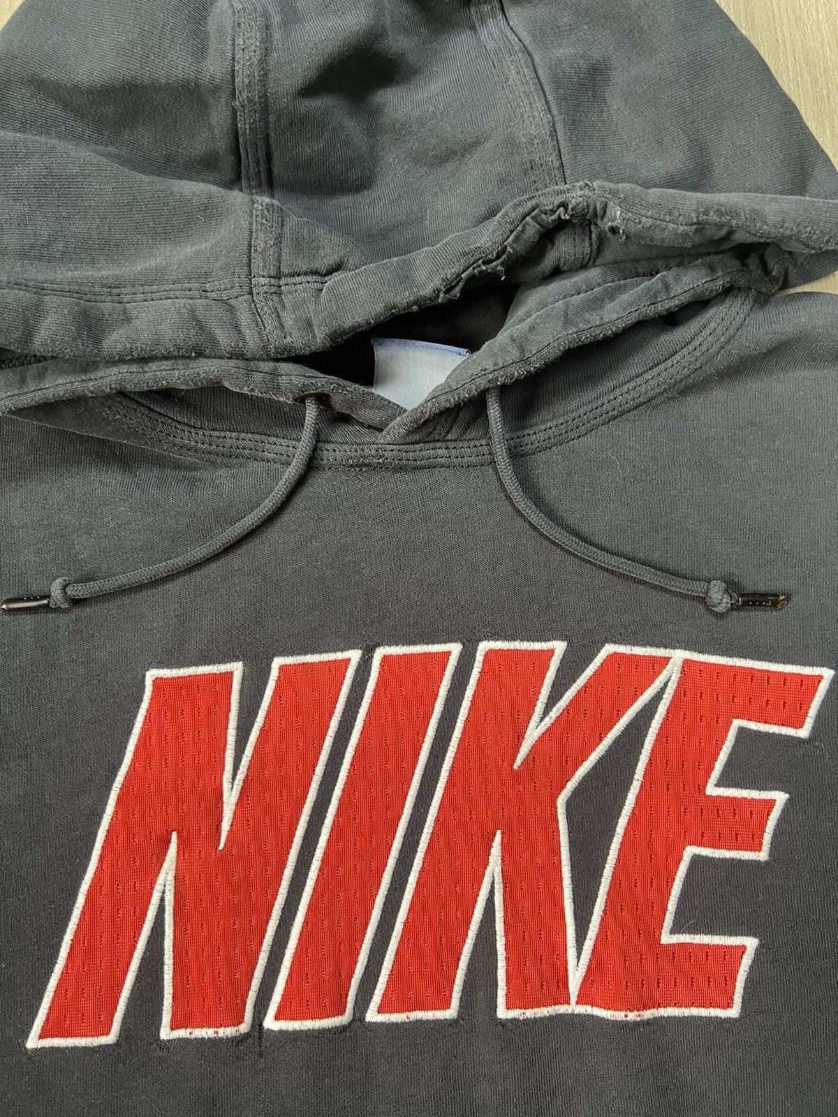 Nike Vintage Y2K Distressed Nike Spellout Faded Hoodie Sweatshirt Size US XL / EU 56 / 4 - 3 Thumbnail