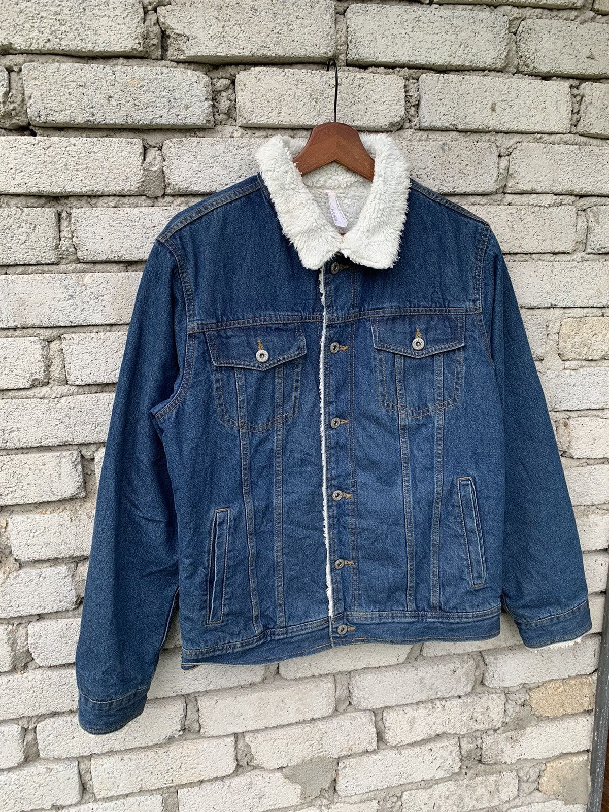 Japanese Brand × Other 🔥Steals🔥 HALHAM Denim Sherpa Lined Jacket Size US L / EU 52-54 / 3 - 3 Thumbnail