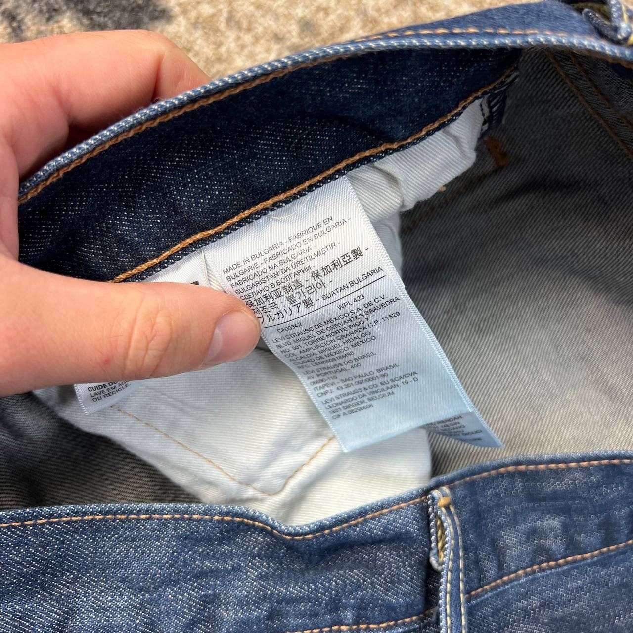 Levi's 501 Levis Vintage Straight Fit Blue Denim Jeans Size US 34 / EU 50 - 6 Thumbnail