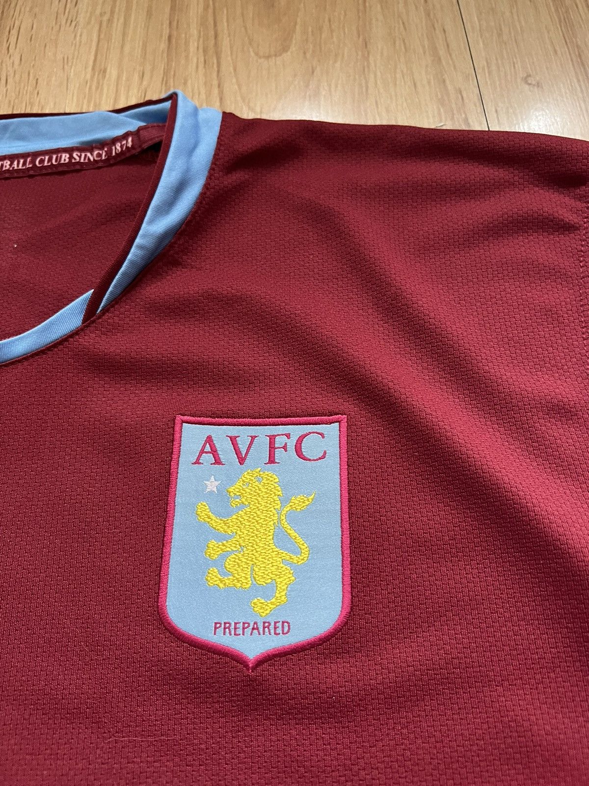 Nike Nike Aston Villa 2007-2008 Long Sleeve Home Soccer Jersey Size US XL / EU 56 / 4 - 7 Thumbnail