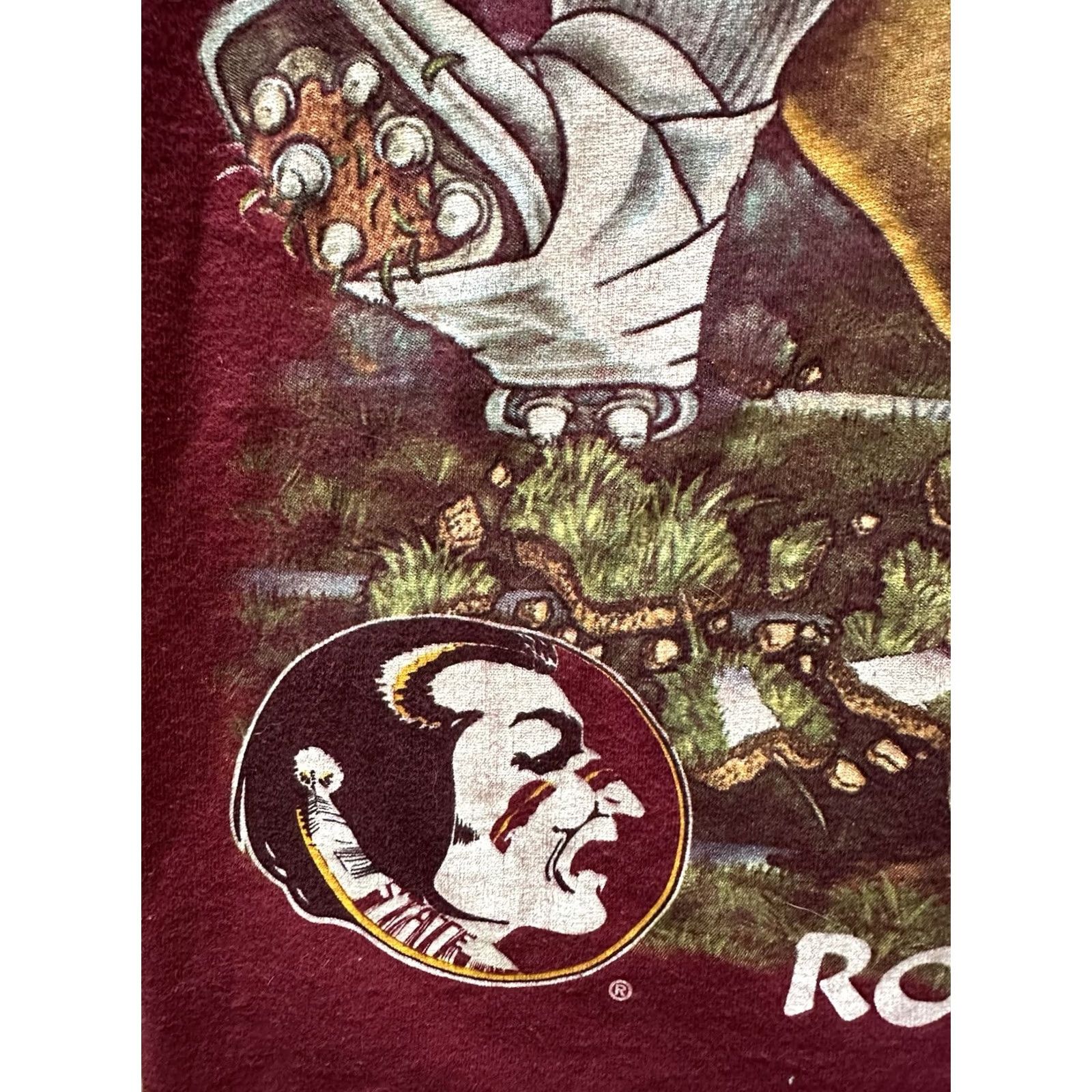 Salem Sportswear VINTAGE Salem Sportswear Florida State Seminoles FSU Shirt Maroon L NCAA 90s Mens Short Sleeve Crew Neck Cotton T-Shirt Size US L / EU 52-54 / 3 - 5 Thumbnail