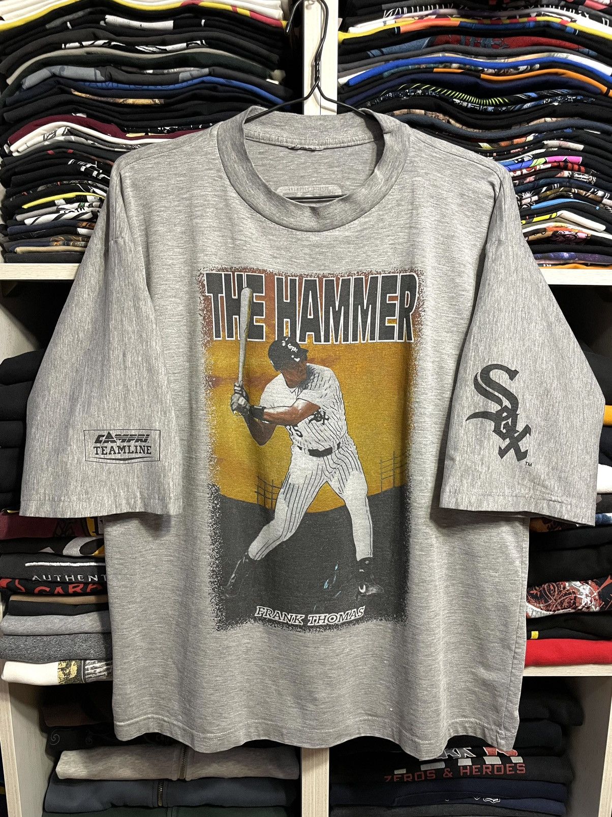 MLB Vintage 90s Chicago White Sox Frank Thomas MLB T-Shirt Size US L / EU 52-54 / 3 - 3 Thumbnail