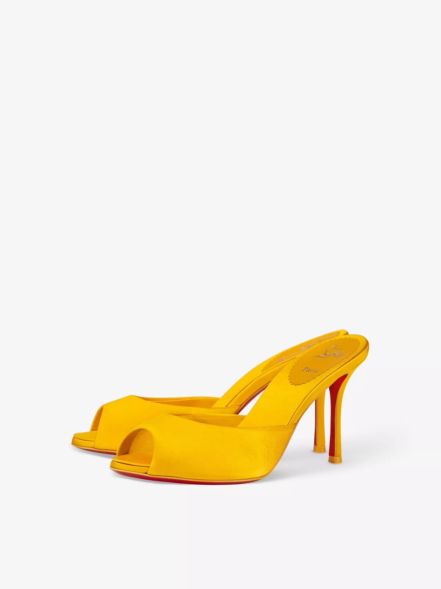 Christian Louboutin o1s1wg110325 Me Dolly 85 Supernova in Yellow Size US 7 / IT 37 - 2 Thumbnail