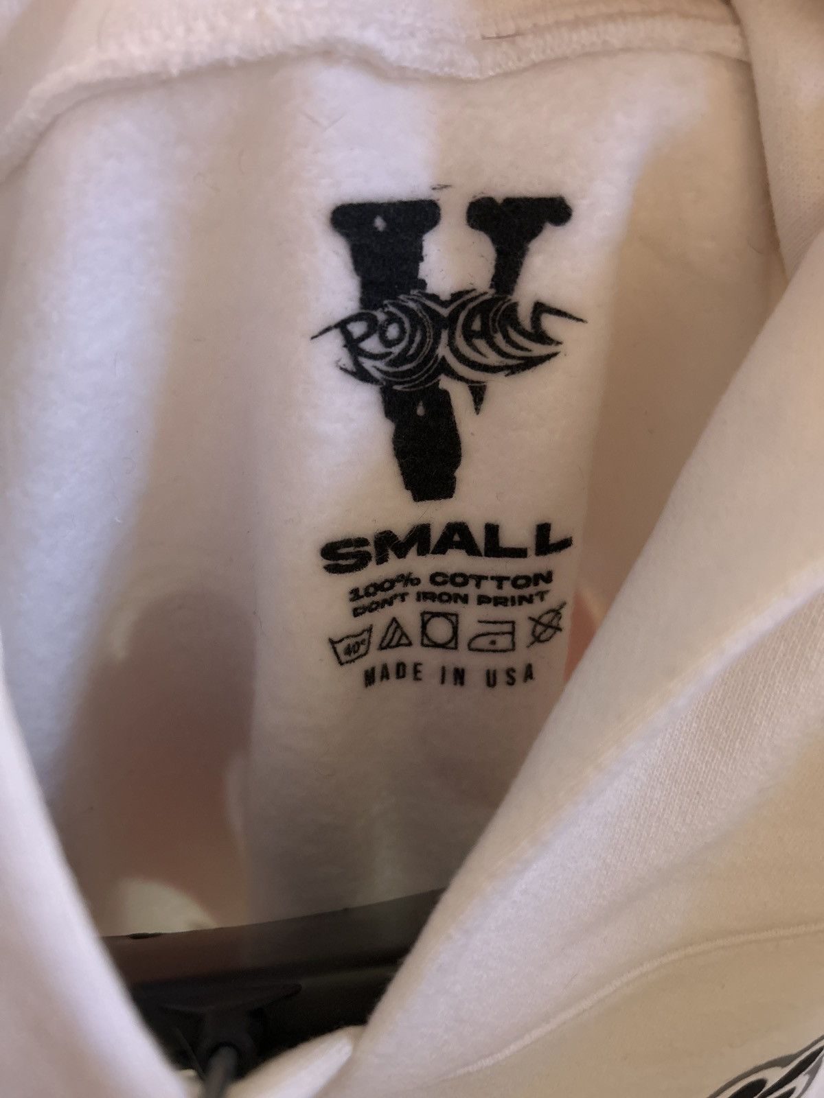 Vlone Vlone Rodman Logo Hoodie White Size US S / EU 44-46 / 1 - 3 Thumbnail