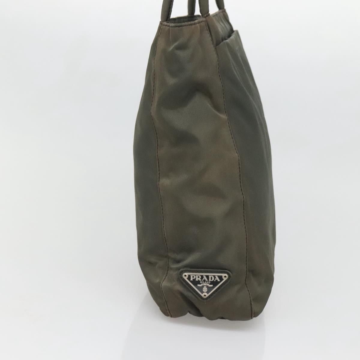 Prada PRADA Tote Bag Nylon Khaki Silver Size ONE SIZE - 4 Thumbnail
