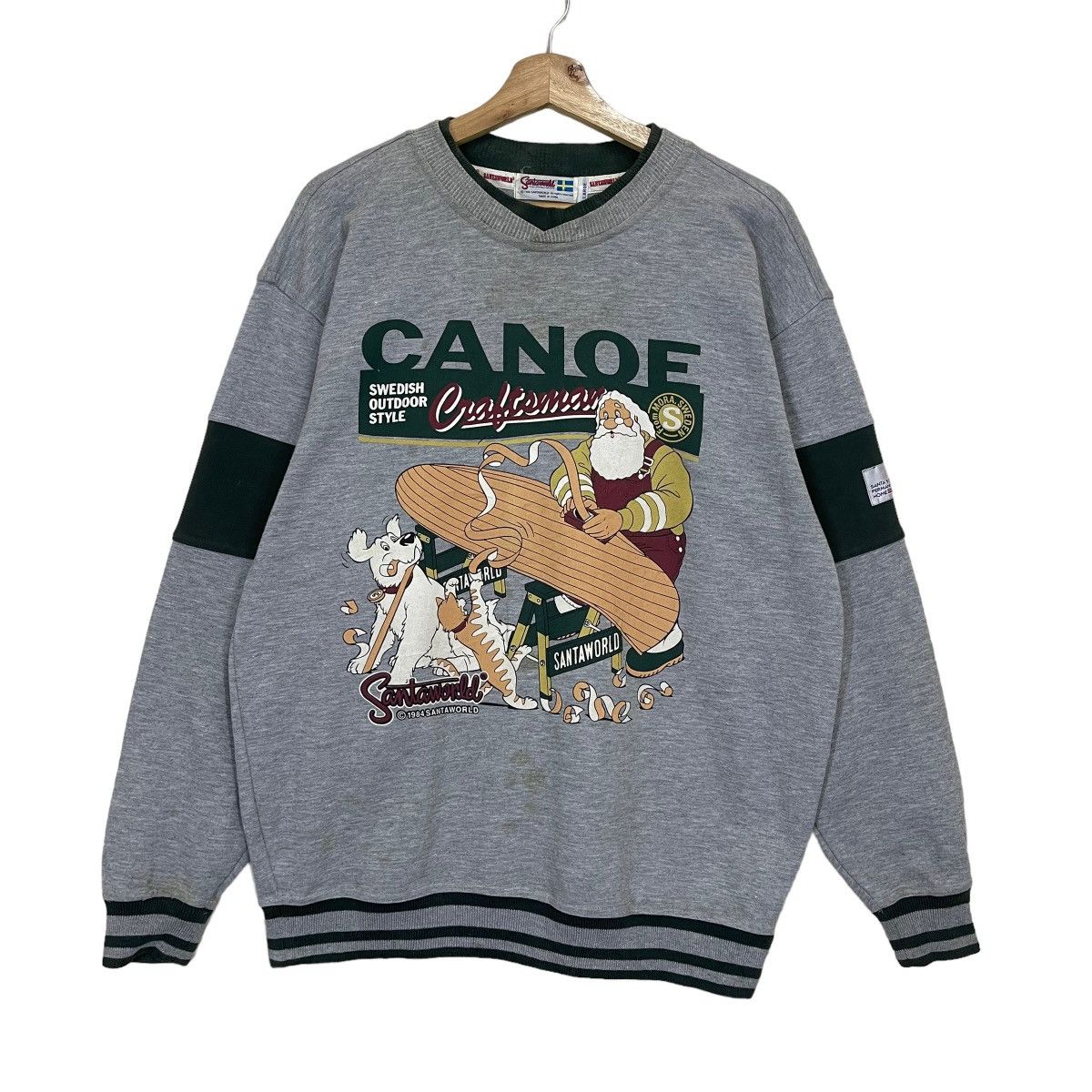 Japanese Brand Santa World Big Logo Crewneck Sweathirt Size US M / EU 48-50 / 2 - 1 Thumbnail