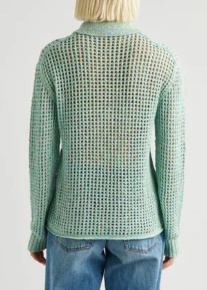 Acne Studios o1y0725 Polo Sweater in Green Size S / US 4 / IT 40 - 4 Thumbnail