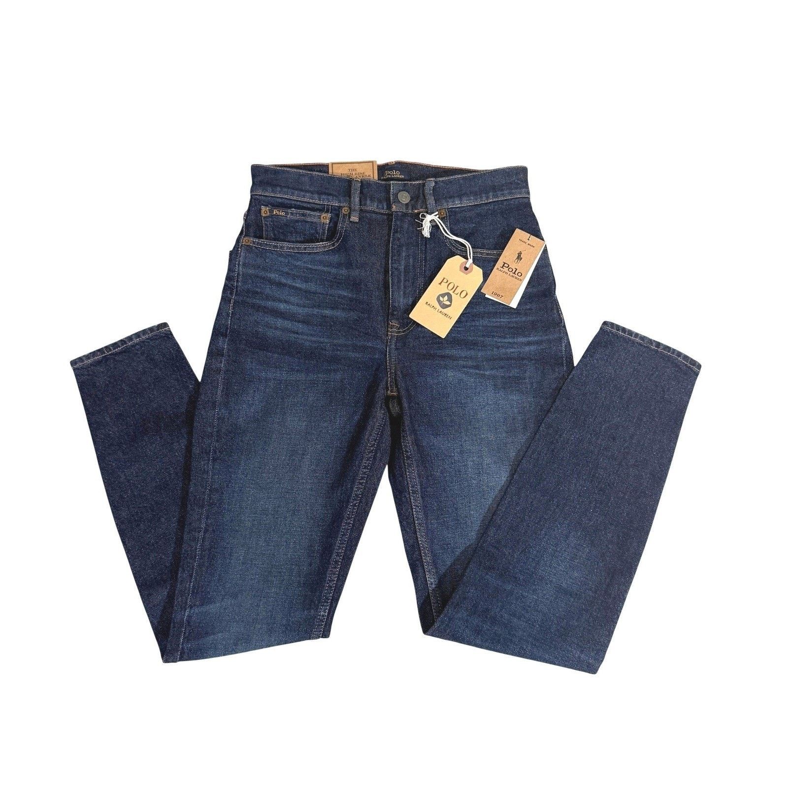 Polo Ralph Lauren Polo Ralph Lauren High Rise Skinny Jeans Dark Wash Size 26 Size 26" / US 2 / IT 38 - 1 Thumbnail