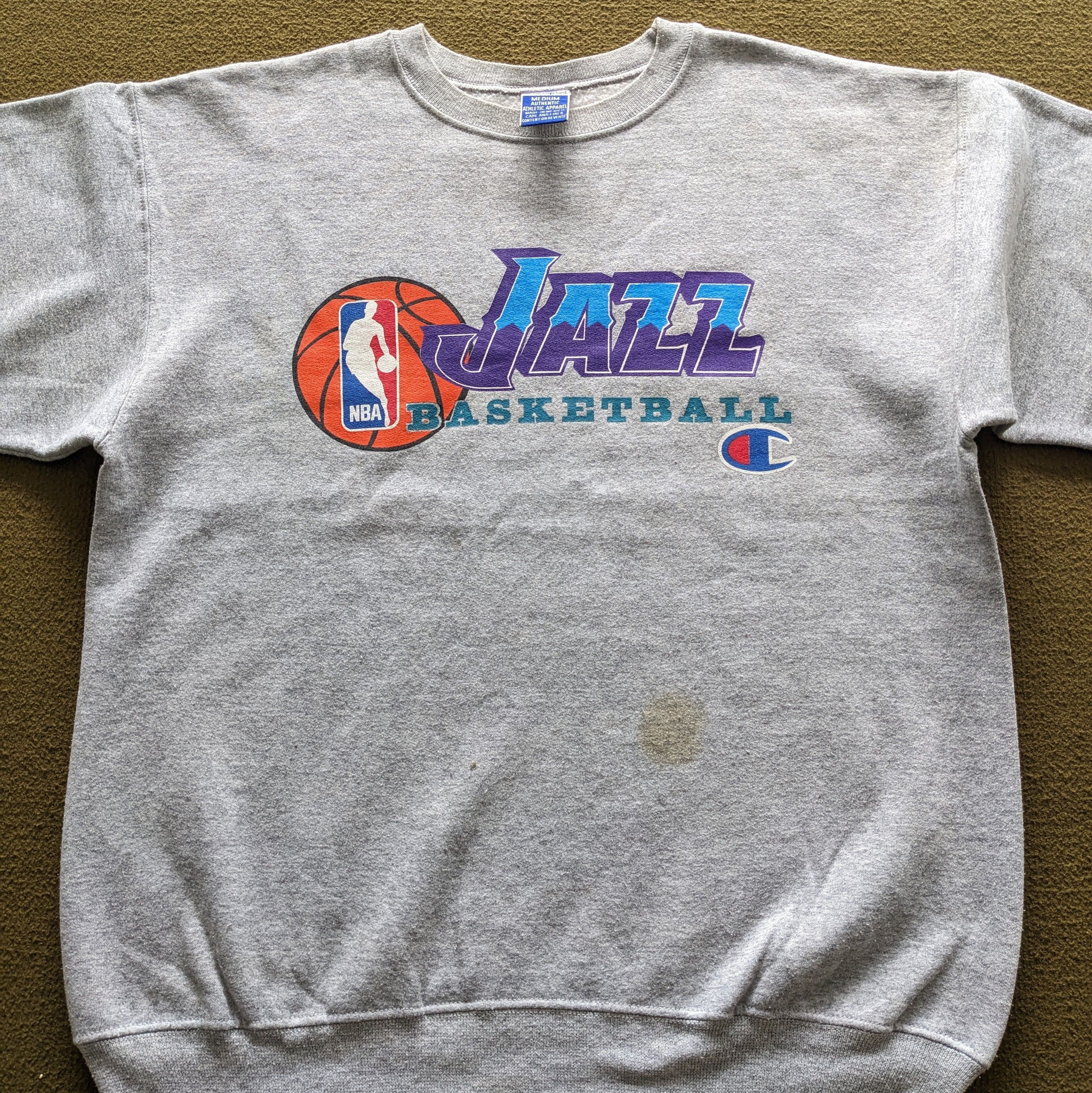 Vintage Vintage JAZZ Basketball NBA Champion Sports Sweatshirt Size US M / EU 48-50 / 2 - 2 Thumbnail