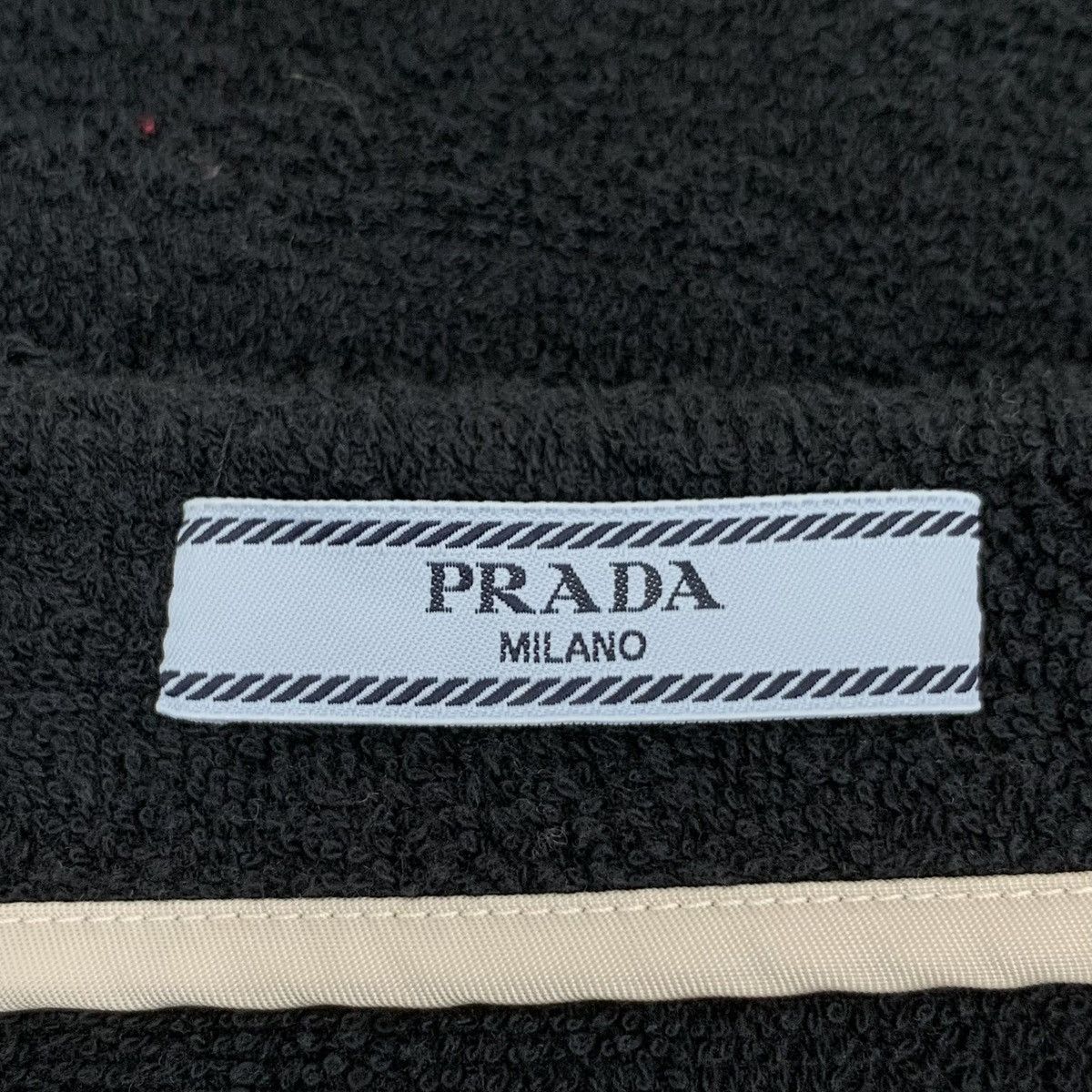 Prada Prada 22 Style Black Triangle Logo Terry Casual Skirt K26WX Size 28" / US 6 / IT 42 - 6 Thumbnail