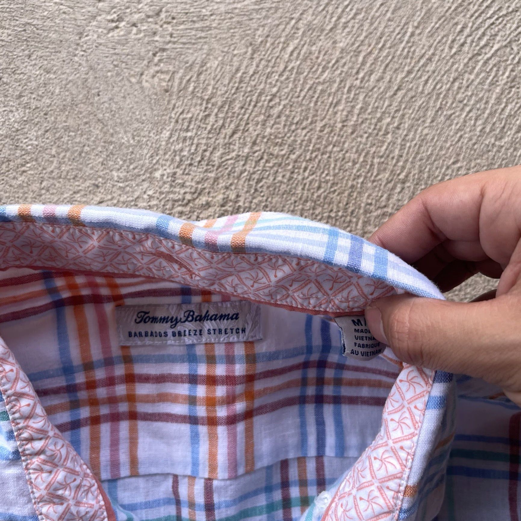 Tommy Bahama Tommy Bahama Button-Up Shirt Men Medium White Long Sleeve Linen Beach Tropical Preppy Size US M / EU 48-50 / 2 - 5 Thumbnail