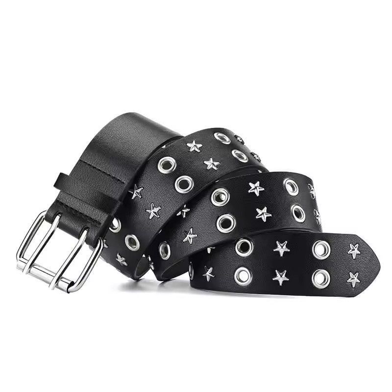 Japanese Brand Star Studded Grommet Belt Size ONE SIZE - 5 Thumbnail
