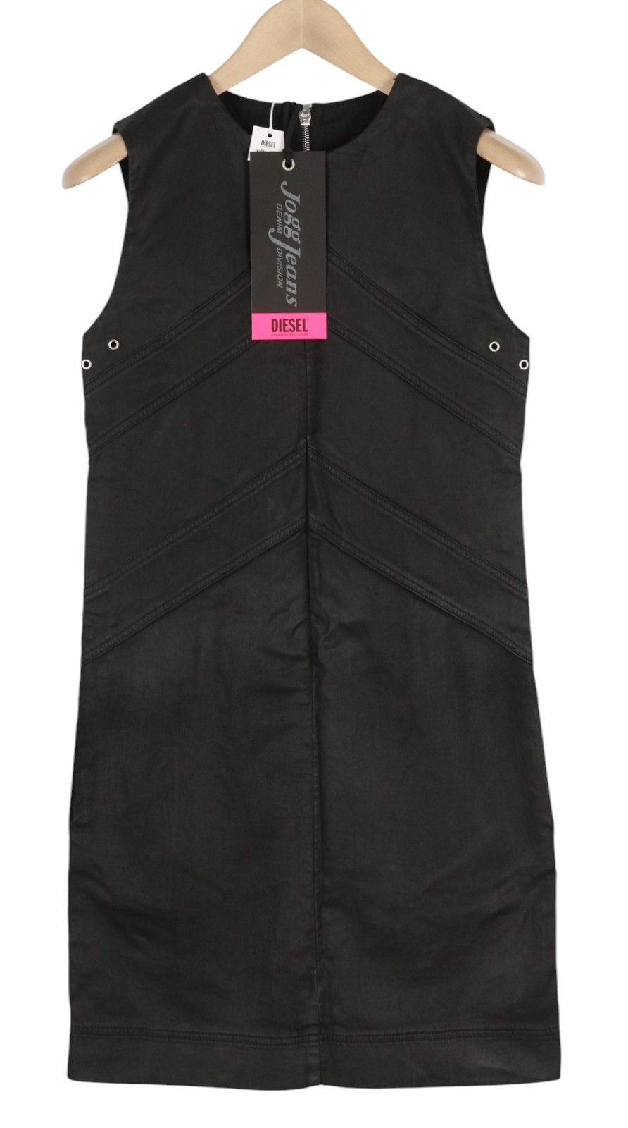 Diesel D-FLOOR-SP-NE M Sleeveless Zip Crew Mini Dress 41307 Size M / US 6-8 / IT 42-44 - 2 Thumbnail